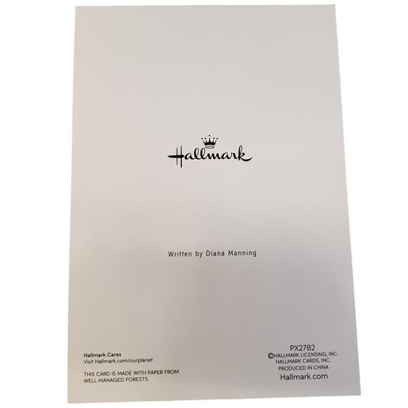 Vintage Hallmark Christmas Cards Blue Christmas Tree Sparkles Diana Manning - Picture 5 of 11